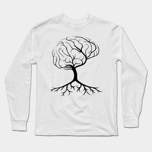 Hidden Brain Long Sleeve T-Shirt by nextneveldesign